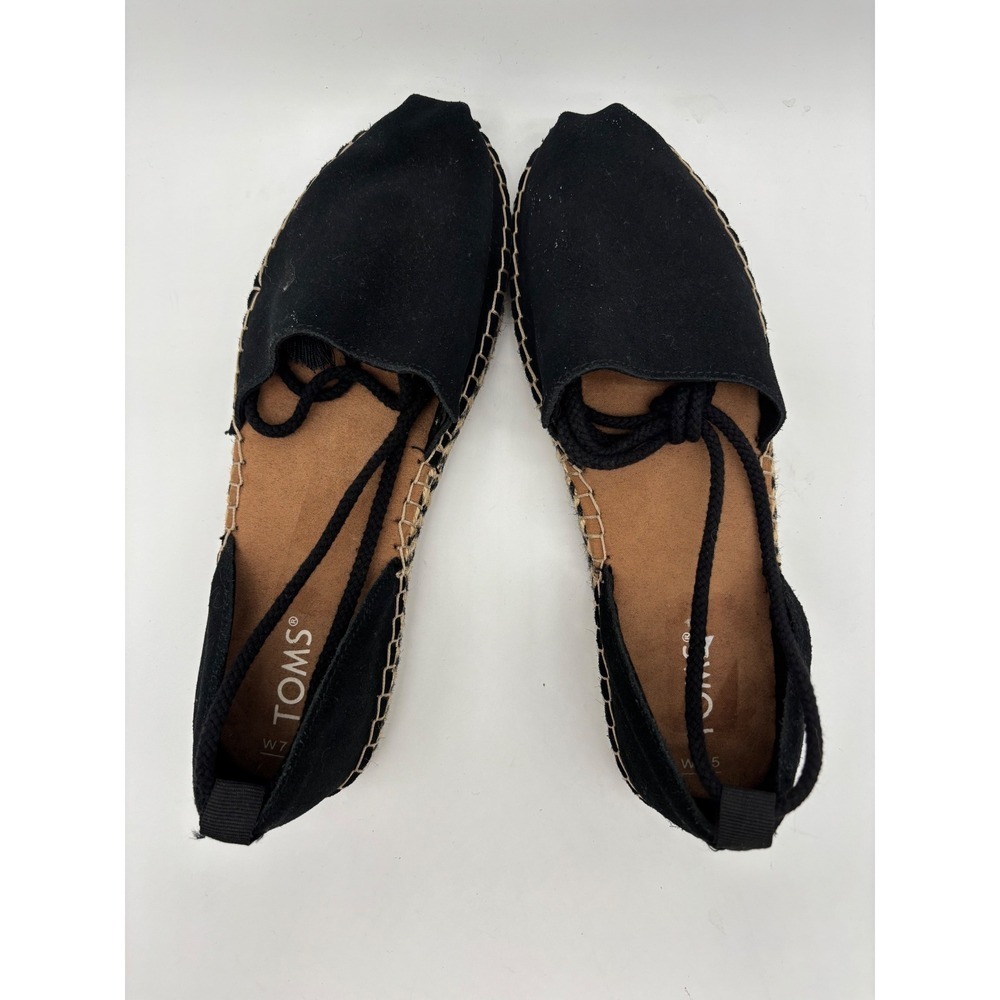 Toms Black Espadrille Flats - Picture 3 of 8